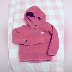 CAMPFIRE FLEECE INFANT HALF ZIP HOODIE. Color: Azalea. Mossy Oak. 24M.